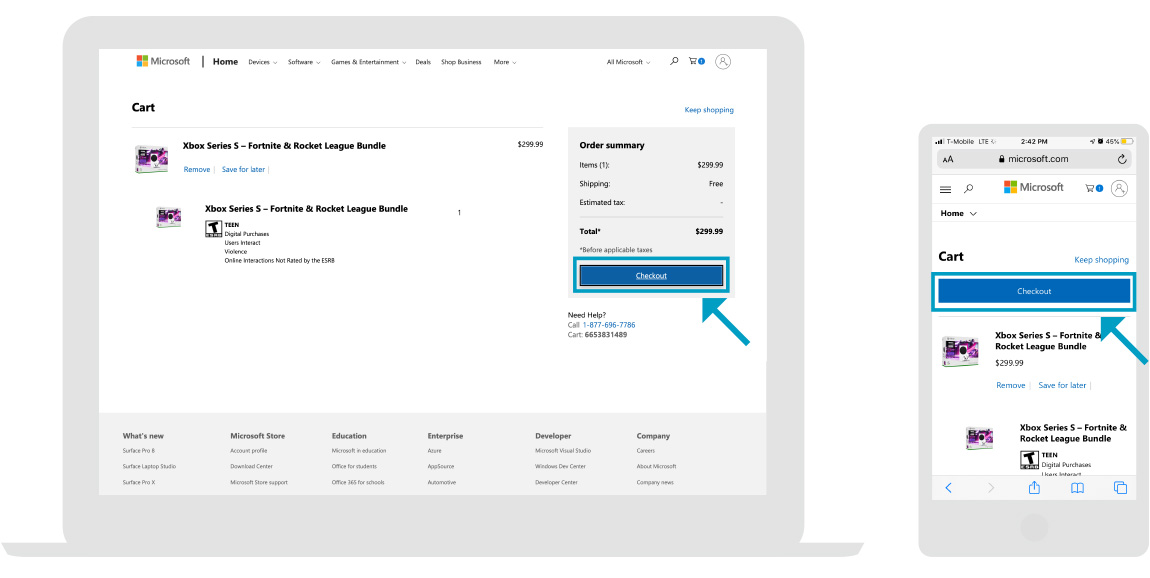 Microsoft - صفحة المتاجر - الخطوة 2