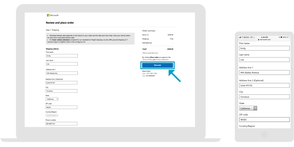 Microsoft - صفحة المتاجر - الخطوة 3