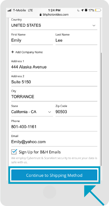 BH Photo - Stores Page - Step 3 - Mobile