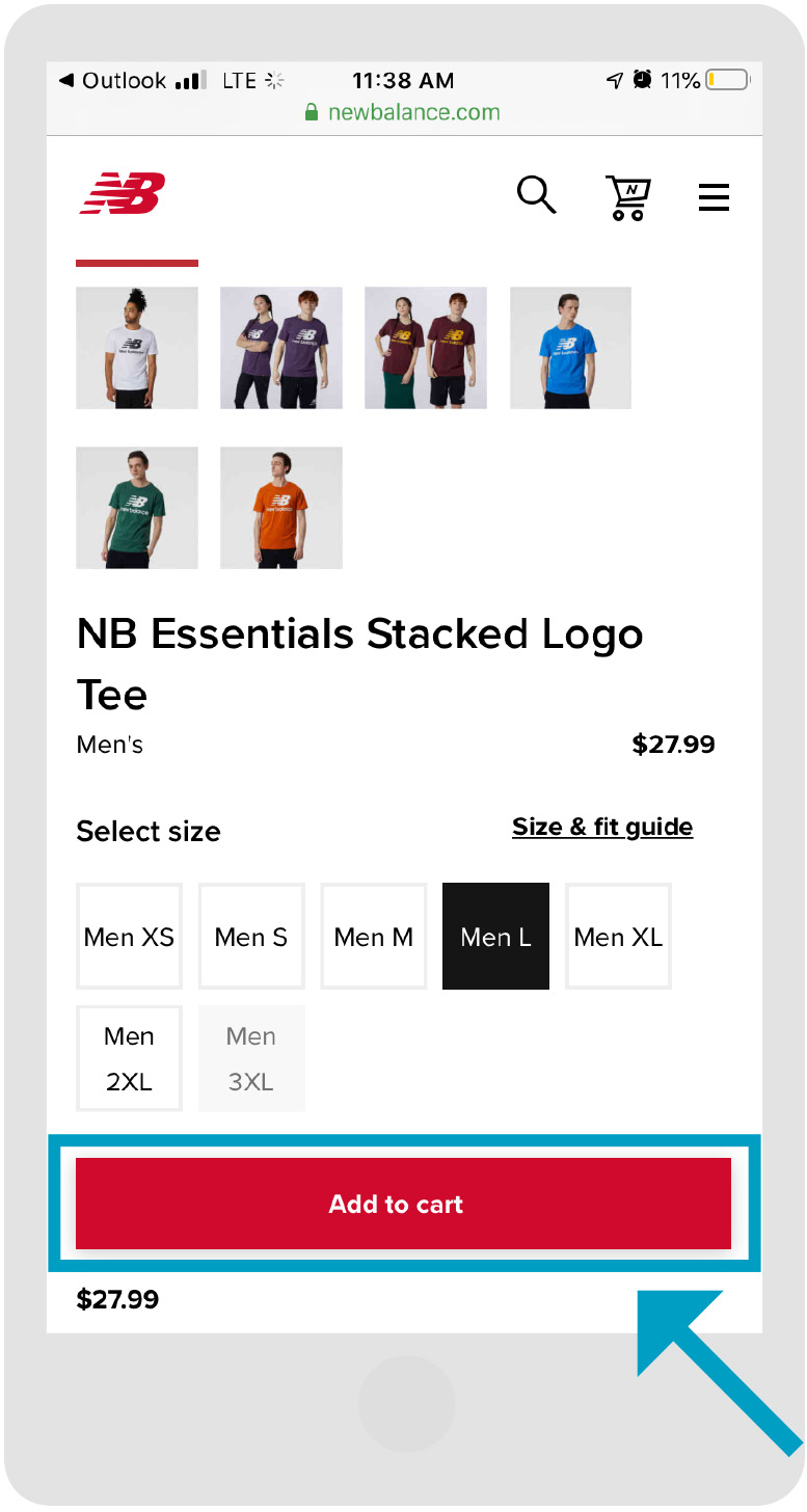 New Balance - Store Page - Step 1 - Mobile