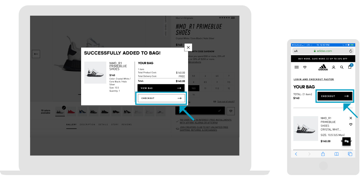 Adidas - Store Page - Step 2