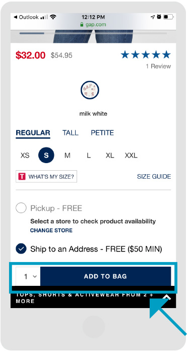 Gap - Stores Page - Step 2- Mobile