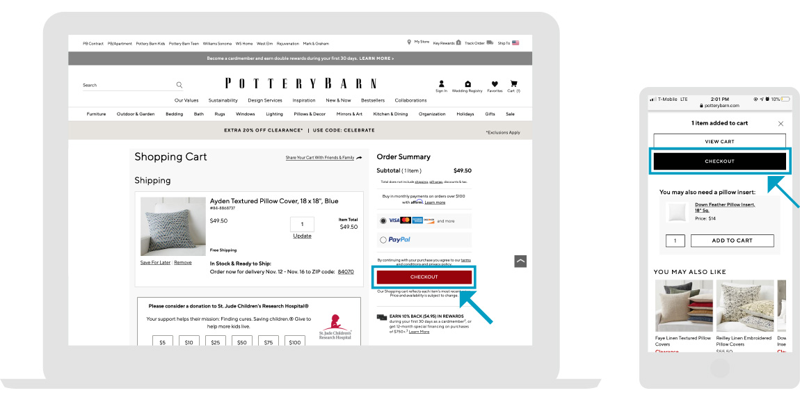 Pottery Barn - Stores Page - Step 2