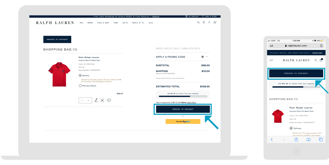Ralph Lauren - Store Page - Step 2