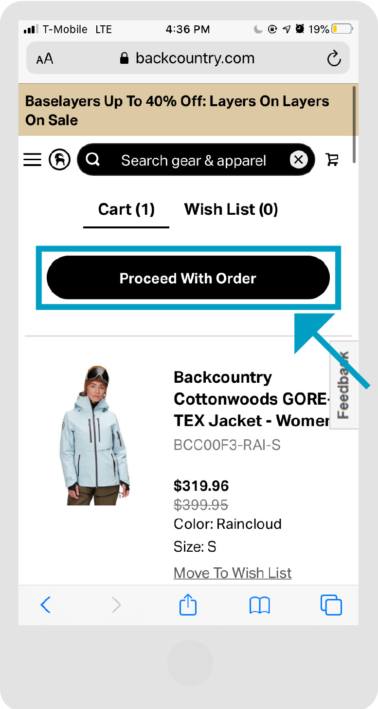 Backcountry - Stores Page - Step 2.0 - Mobile